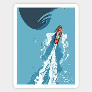 Speed boat holiday drawing Magnet